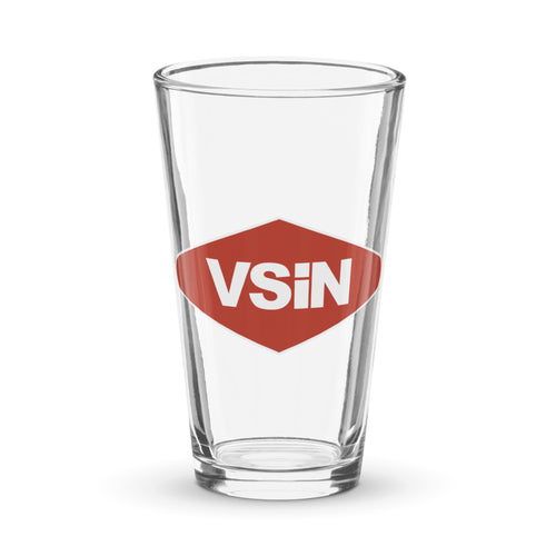 VSiN shaker pint glass