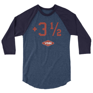 VSiN +3.5 underdog raglan shirt