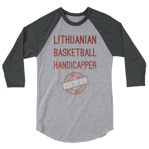 VSiN-Certified Lithuanian Basketball Handicapper 3/4 sleeve raglan shirt