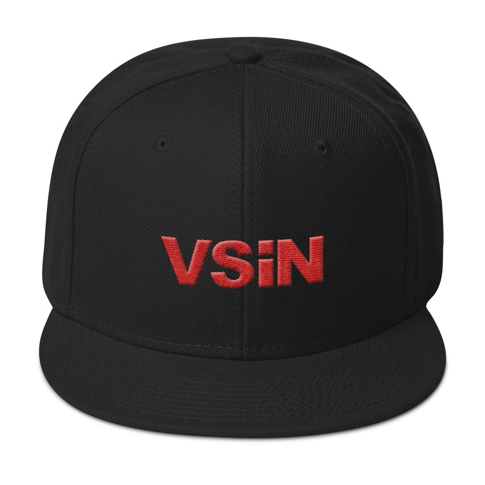 VSiN Snapback Cap with 3D logo